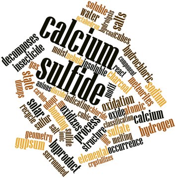 Word cloud for Calcium sulfide