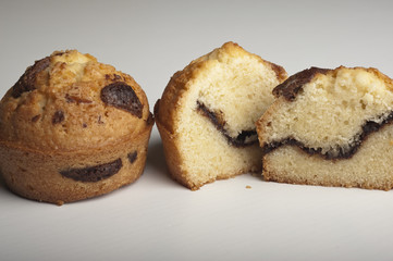  Muffins with chocolate