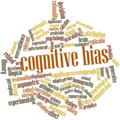 Word cloud for Cognitive bias - obrazy, fototapety, plakaty