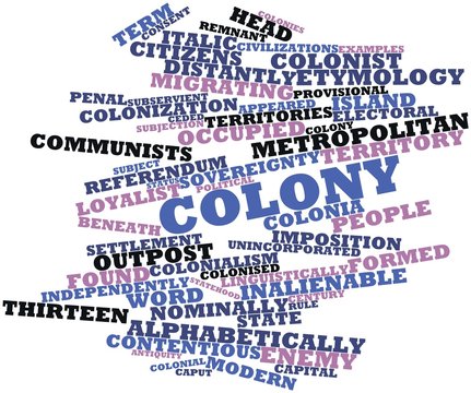 Word cloud for Colony