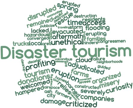 Word cloud for Disaster tourism