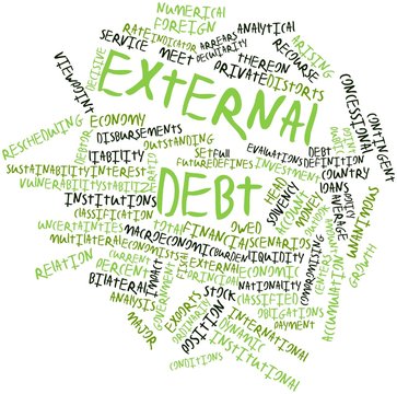 Word cloud for External debt