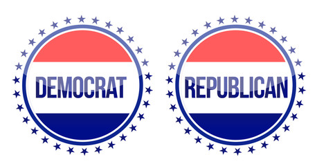 democrat and republican seals