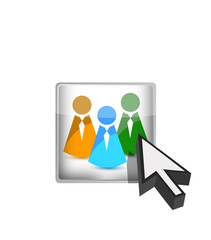 online teamwork concept