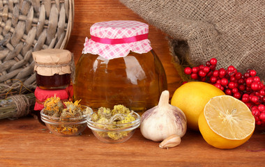 Honey and others natural medicine for winter flue,