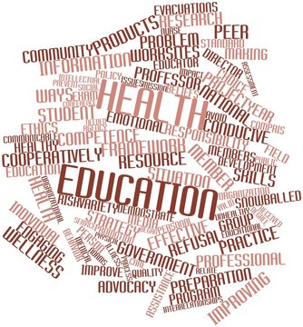 Word cloud for Health education