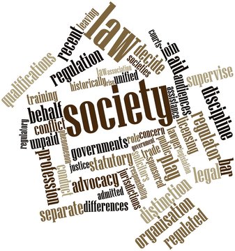 Word cloud for Law society