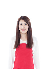 Fototapeta premium エプロンをした女性