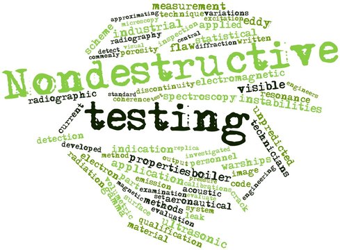 Word cloud for Nondestructive testing
