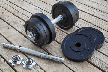 cast iron dumbbell