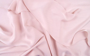 light pink silk drape, background or texture