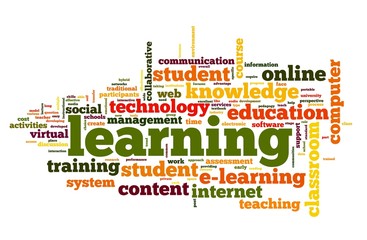 Learning concept in word cloud