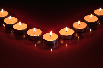 Candles On Dark