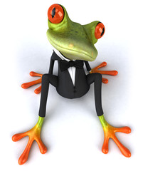 Fototapeta na wymiar Zielona żaba