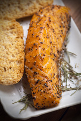 Salmone affumicato - Smoked salmon