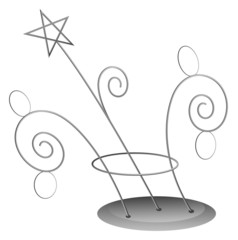 Spiral Decoration - Christmas Vector Illustration