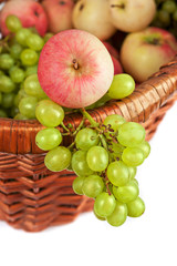 apples and grapes