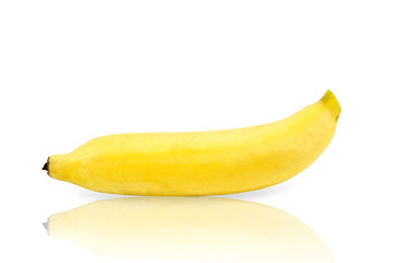 Fototapeta na wymiar fresh ripe banana isolated on white background