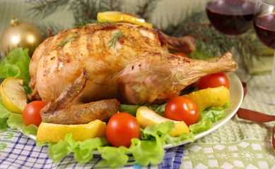 Chicken with apples