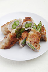 アスパラの豚肉巻きソテー