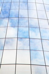 Fototapeta premium Glass wall of an office building