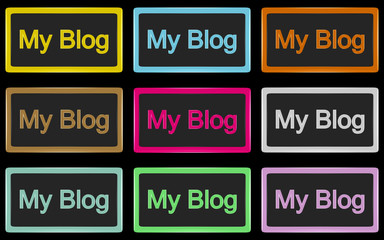 9 different boards "my blog"