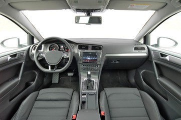 studio shot modern car interior