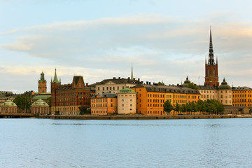 Fototapeta premium Old Town of Stocholm in early evening
