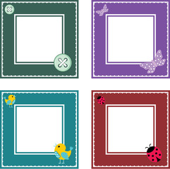 Set of cute frame