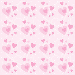 Seamless hearts pattern