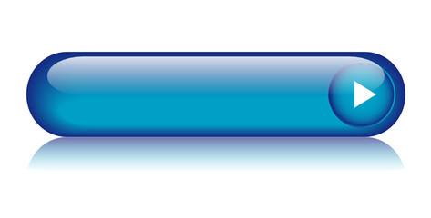 Blue web button (rectangular arrow blank gel click here)