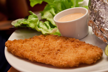 Fried  fish  steak