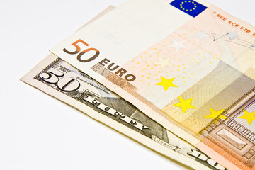 50 Euro i Dolarów - obrazy, fototapety, plakaty