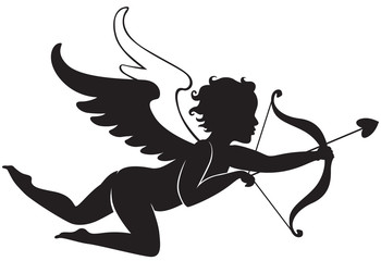 Cupid flying