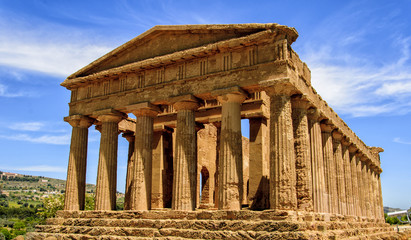 Obraz premium Temple of Concordia in Agrigento, Italy