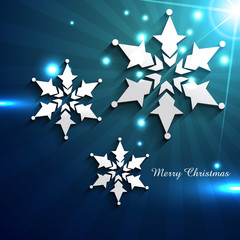 shiny christmas snowflake