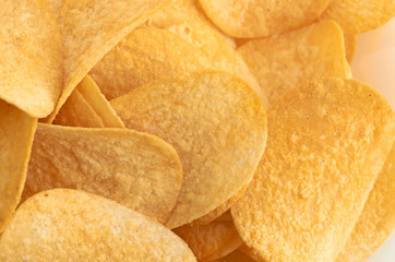 Potato chips background