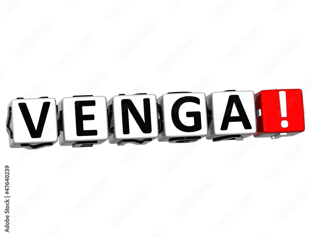 Poster 3d come in spanish language button click here block text