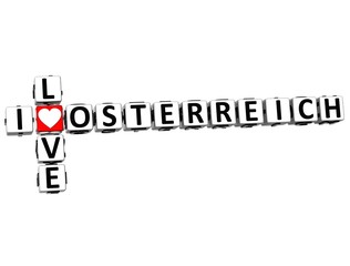 3D I Love Osterreich Crossword
