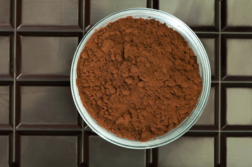 Cocoa beans and cocoa powder
