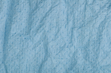 Obraz premium Crumpled blue paper