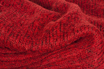 Handmade knit red background