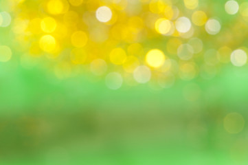 Obraz premium Holiday shiny blurry lights in yellow colors