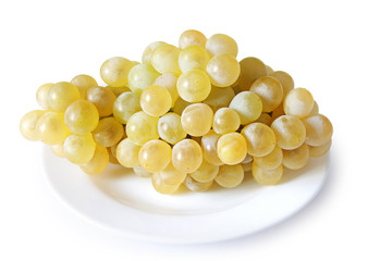 Ripe grapes in a plate