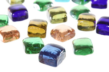 Differet color gem pattern background