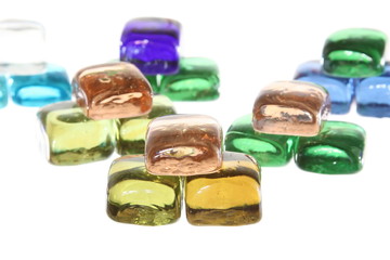Gems garden background pattern of stones mini sculpture