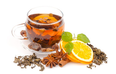 Cup of tea isolated on white