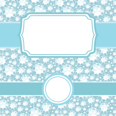 Vector set of frames on shiny diamonds seamless pattern