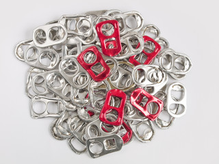 Pieces of can to recycle