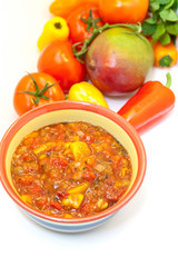 Peach Mango Salsa